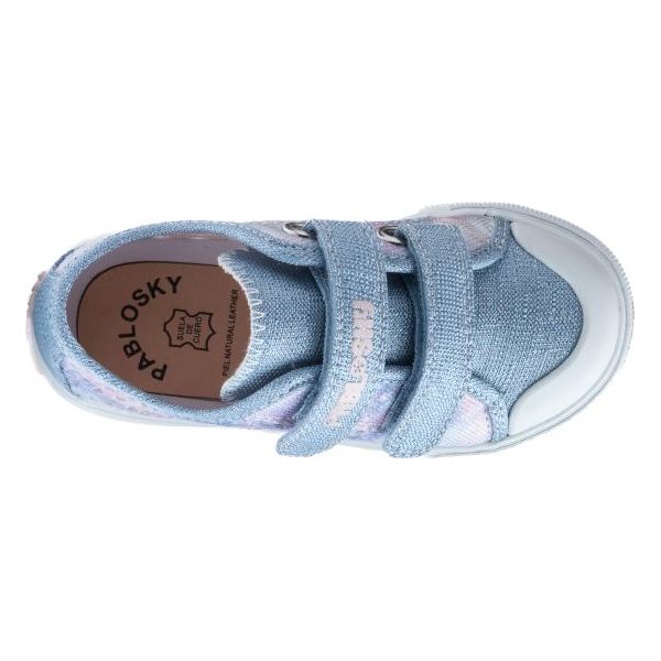Pablosky Girls Shoe 976340 Lino Glitter Sky