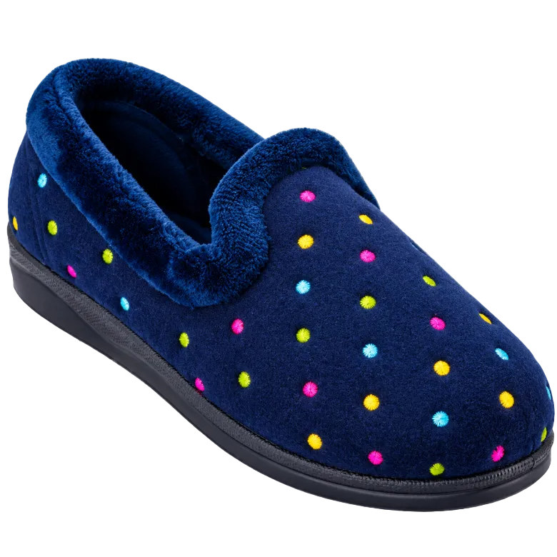 Padders Women's Slippers Repose Navi Combi