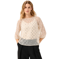 Part Two Grey Sequin Blouse Grey Metallic