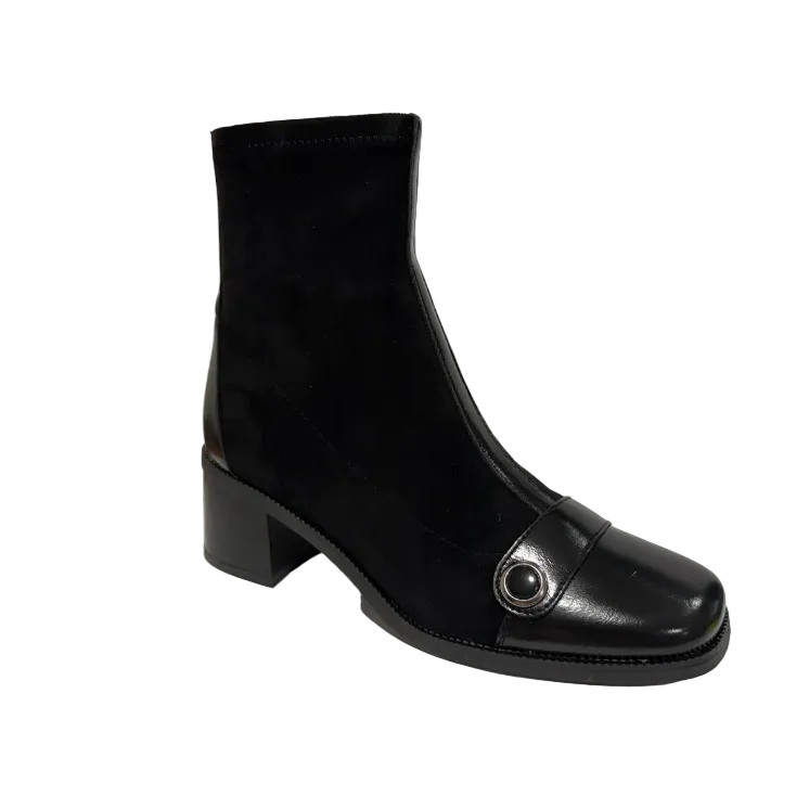 Patrizio Como Womens Ankle Boots Serri Nero
