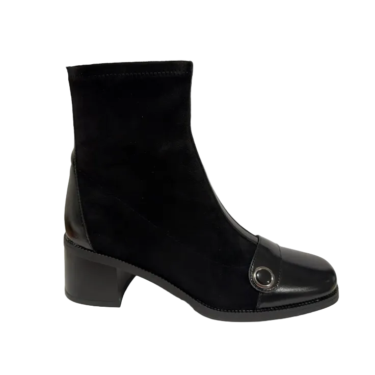 Patrizio Como Womens Ankle Boots Serri Nero