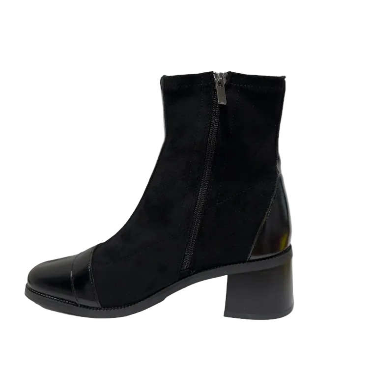 Patrizio Como Womens Ankle Boots Serri Nero