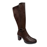 Patrizio Como Womens Long Leg Boots Igne Cioccolato