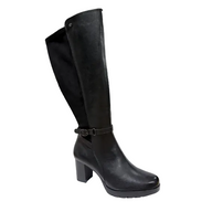 Patrizio Como Womens Long Leg Boots Pombia Nero