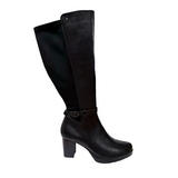 Patrizio Como Womens Long Leg Boots Pombia Nero