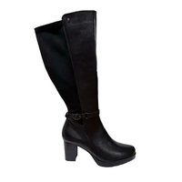 Patrizio Como Womens Long Leg Boots Pombia Nero