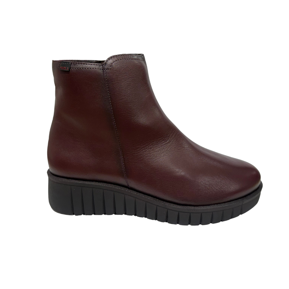 Pepe Saenz women's boot 21652 burgundy/black