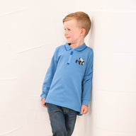 Lighthouse Boys Top Pier Blue Tractor