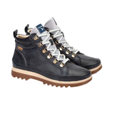 Pikolinos Vigo women's navy leather lace-up ankle boots