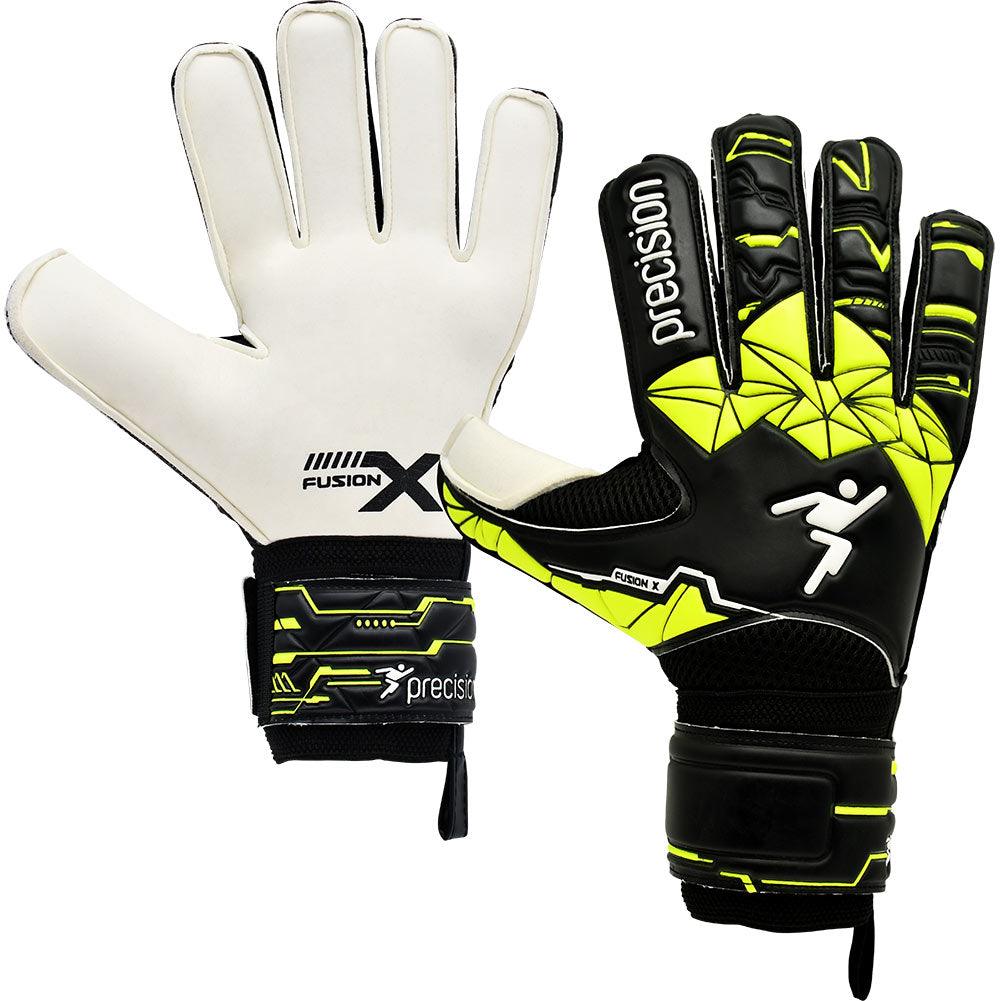 Precision Junior Fusion X Goalkeeping Gloves PRG157 Black/Yellow