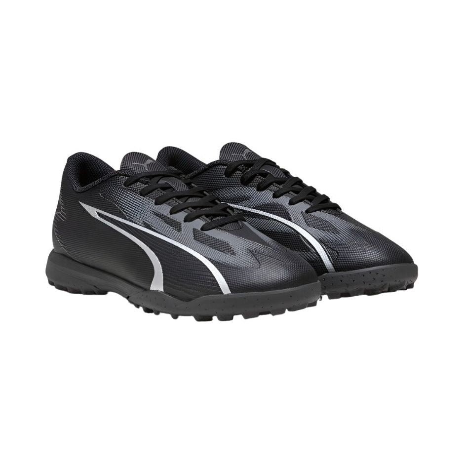 Puma Junior Ultra Play TT Football Boot Black/Asphalt