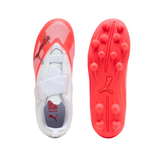 Puma Junior Football Boot Ultra 7 Play V FG/AG RB Red/Black/White