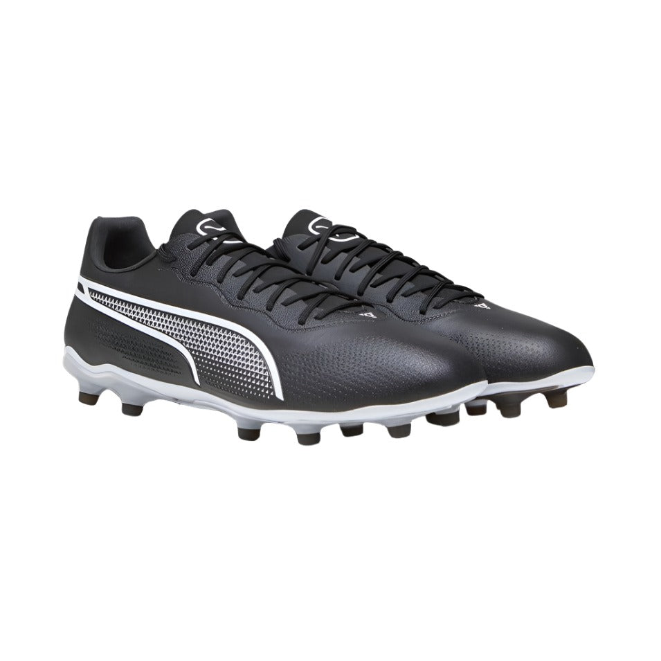 Puma Mens King Pro FG/AG Football Boots Black/White - Donaghys