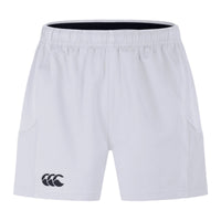 Canterbury men's white shorts with drawcord