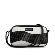 Remonte Womens Crossbody Bag Black/Cream/Gold