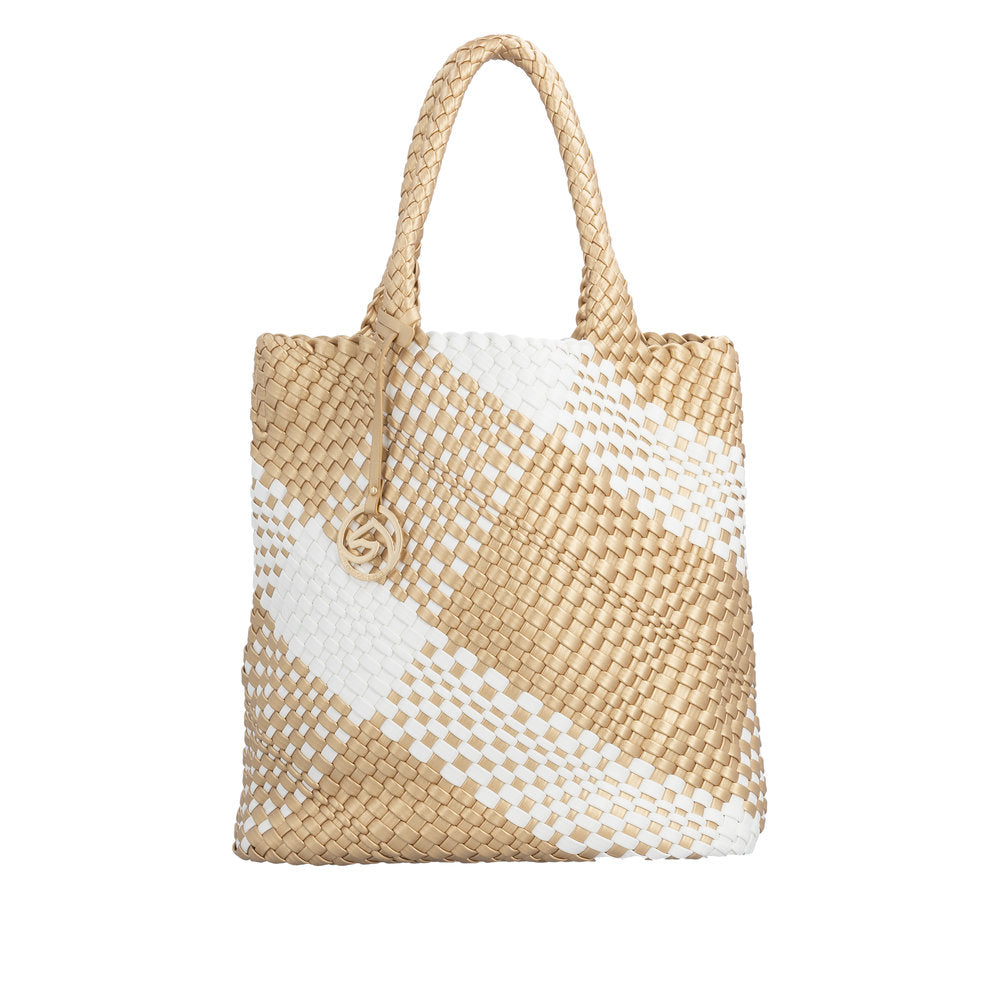 Remonte Womens Shopper Bag Gold/White