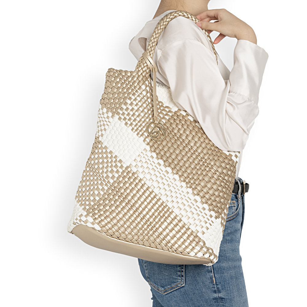 Remonte women's white and gold bag