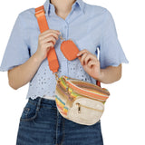 Remonte Womens Crossbody Bag Gold/Multi/Orange