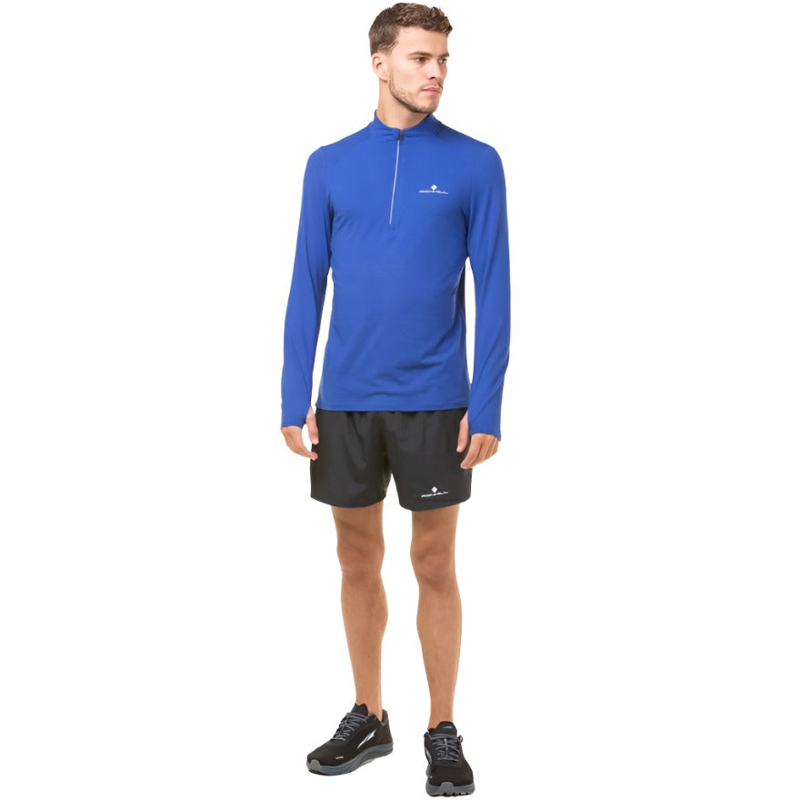 Ronhill Mens Core Thermal ½ Zip Dark Cobalt/Bright White