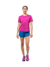 Ronhill Womens Short Tech 4.5" Classic Blue/Exuberance