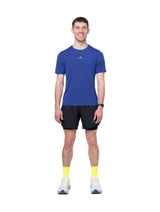 Ronhill Mens T-Shirt Tech S/S Dark Cobalt/Fluo Green