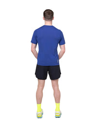 Ronhill Mens T-Shirt Tech S/S Dark Cobalt/Fluo Green