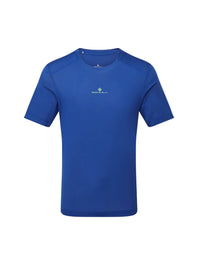 Ronhill Mens T-Shirt Tech S/S Dark Cobalt/Fluo Green