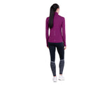 Ronhill Womens Tech Reflect 1/2 Zip Blackcurrant/Reflect