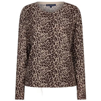 Red Button Womens Top Sweet Animal Print Burgundy
