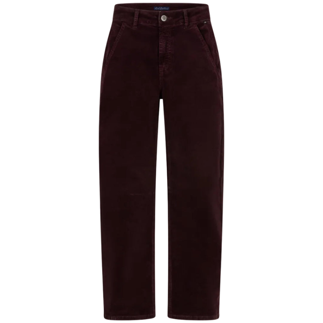 Red Button Womens Trousers Caitlina 19w Fine Cord Burgundy