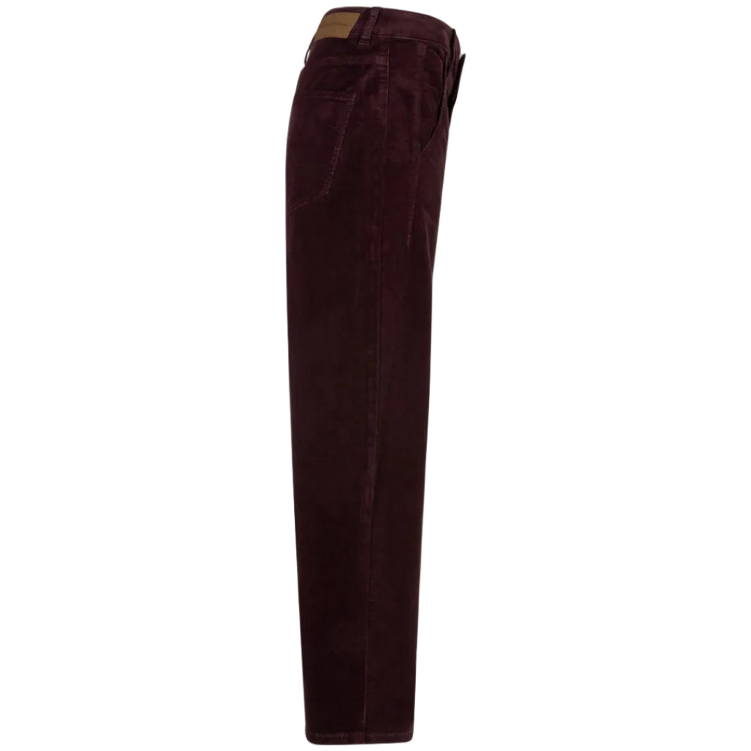 Red Button Womens Trousers Caitlina 19w Fine Cord Burgundy
