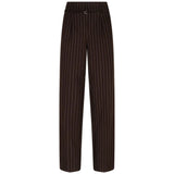 Red Button Womens Trousers Cleo Punta Pinstripe Espresso
