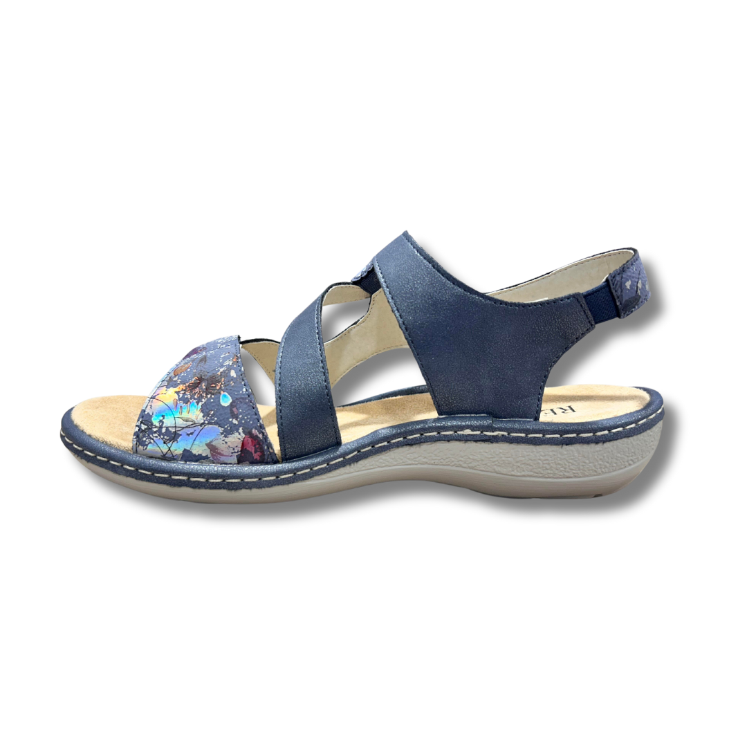 Redz Womens Sandal Y21002 Navy/Multi