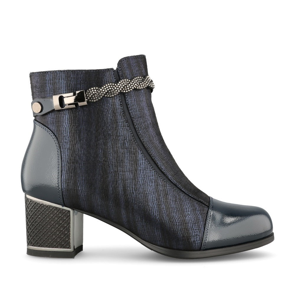 Redz women's navy ankle boots