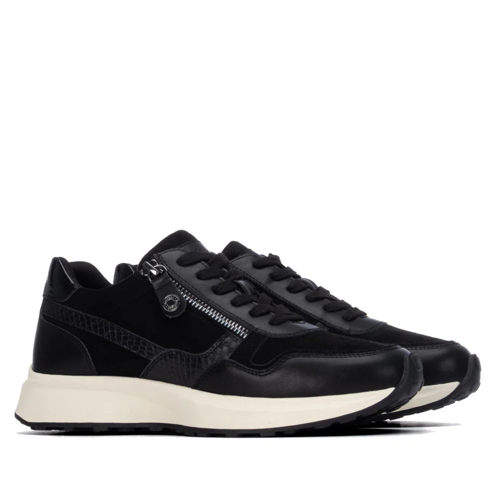 Refresh women's black fashion trainer