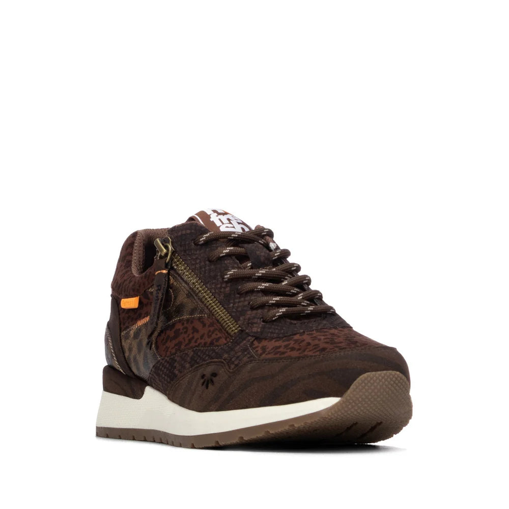 Refresh women's brown fashion trainer