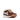 Refresh women's brown trainers with cream panels and leopard print heel