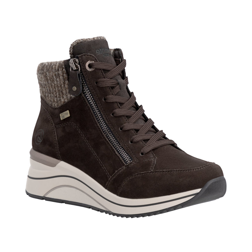 Remonte women's boot d0t77 brown combination