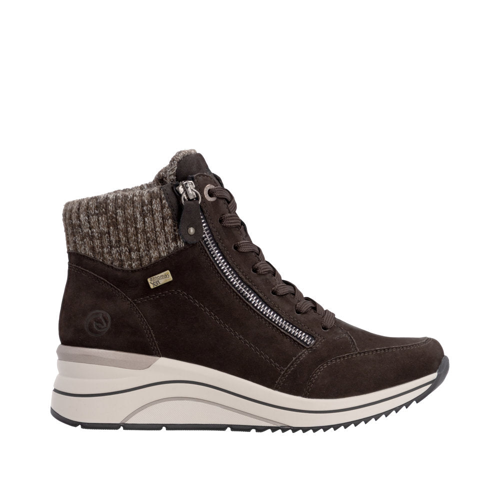 Remonte women's boot d0t77 brown combination
