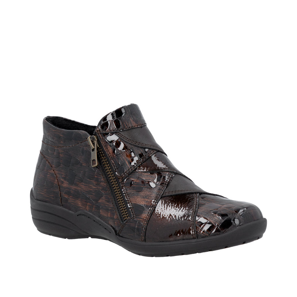 Remonte women's boot r7674 brown combination