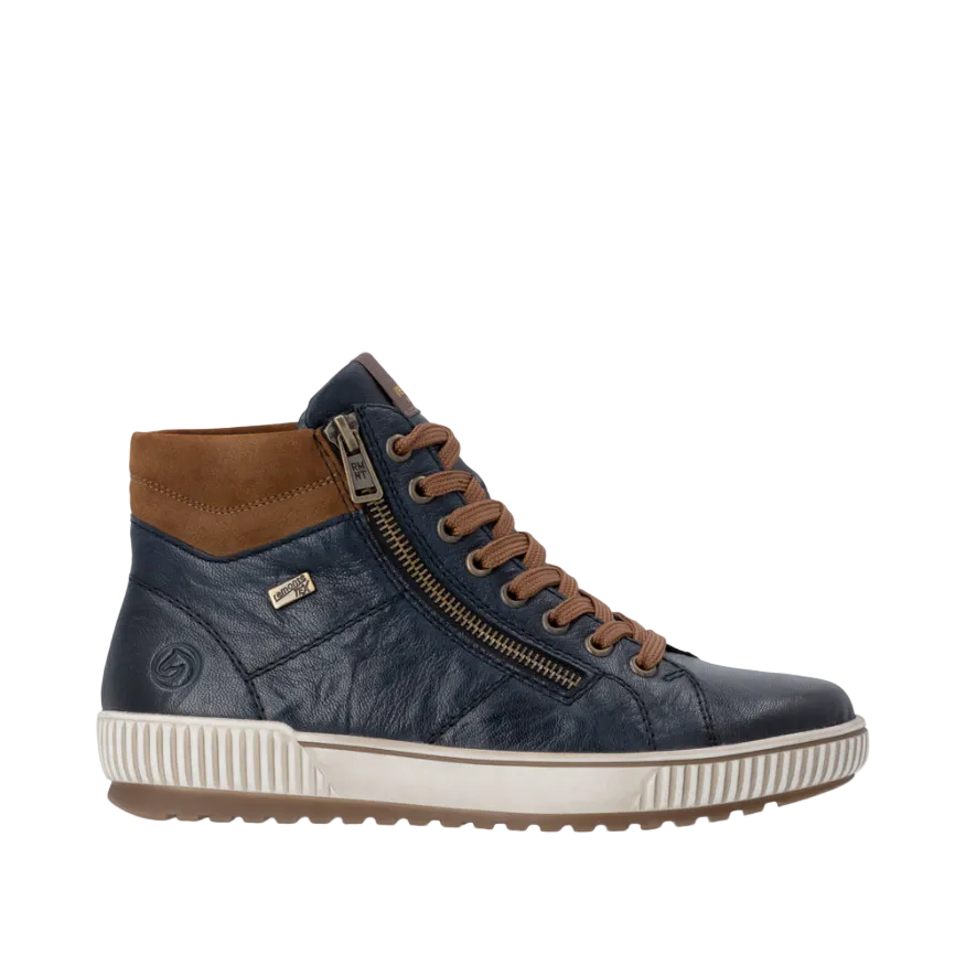 Rieker Womens Boot D0772-16 Blue Combination