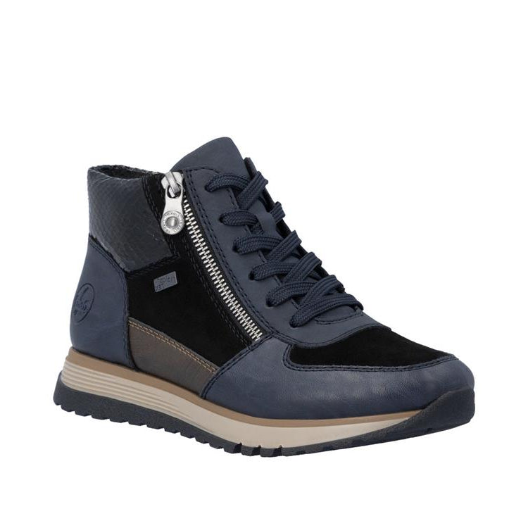 Rieker Womens Boot 49040 Blue Combination