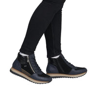 Rieker Womens Boot 49040 Blue Combination