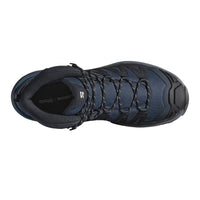 Salomon men's navy and blue leather lace-up boot