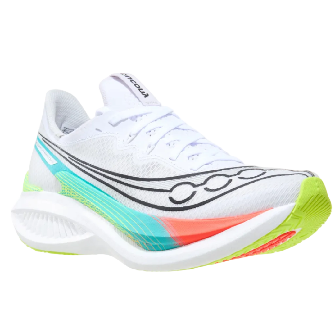 Saucony Womens Trainer Endorphin Pro 5 White/Multi