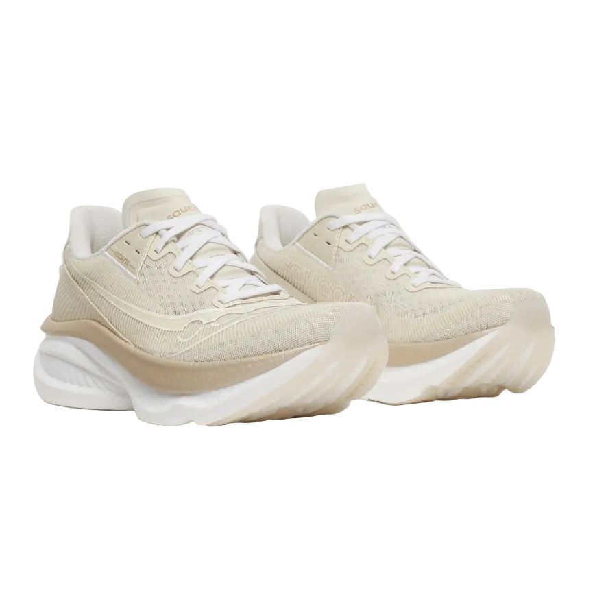 Saucony women's cream textile trainer