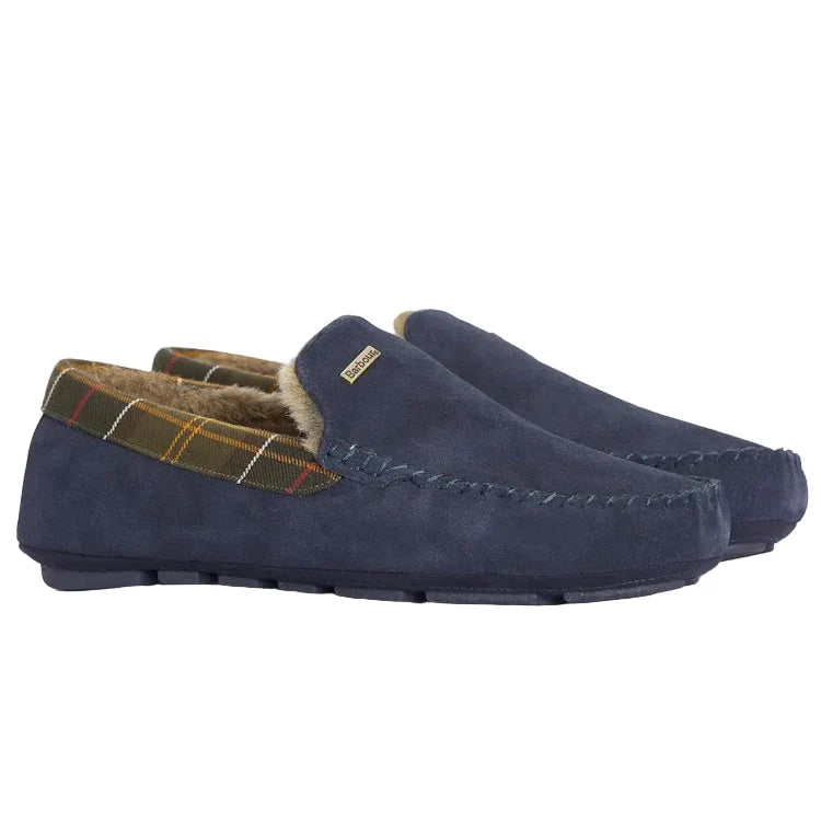 Barbour Mens Slipper Monty Navy