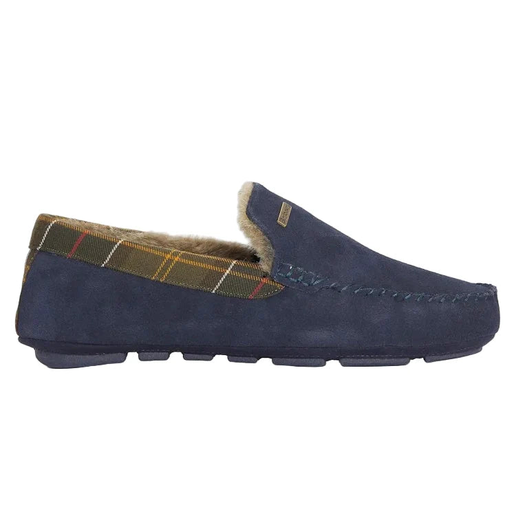 Barbour Monty men's navy full slipper