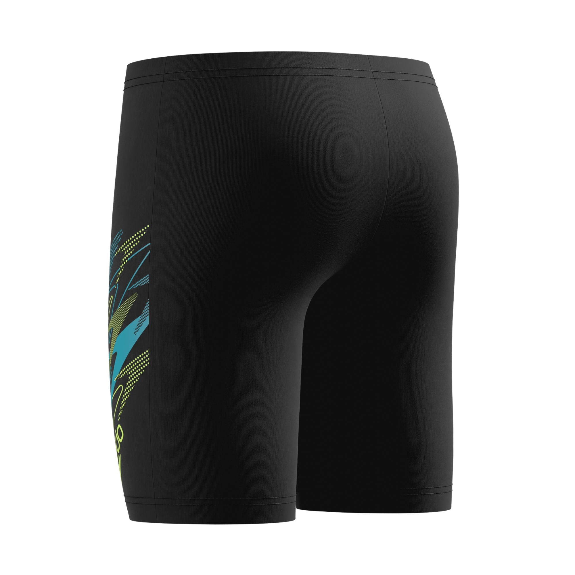 Speedo Boys Swim Jammer Medley Logo Black/Green