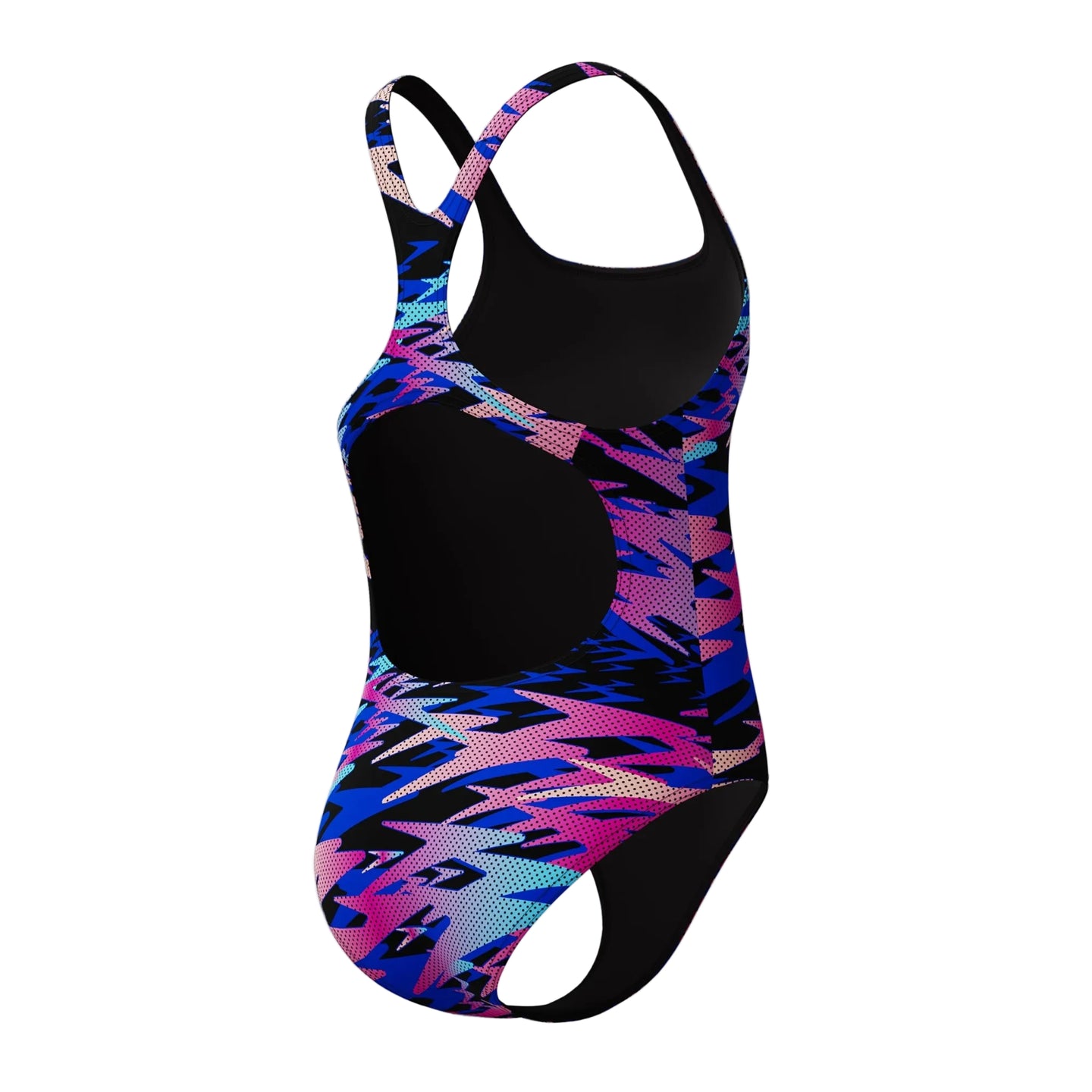 Speedo girls' black and pink swimsuit